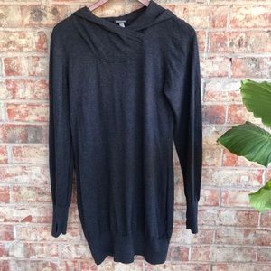 {BENCH} Hooded Long Length W/ hood Dk Grey Heather